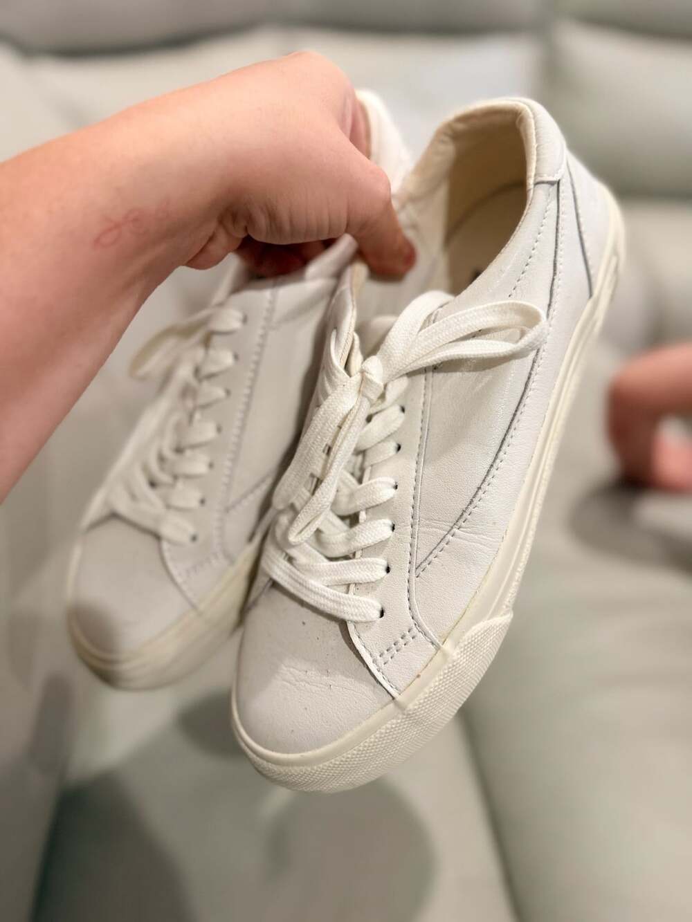 Madewell Sidewalk Low-Top Sneakers White Leather Women 7.5